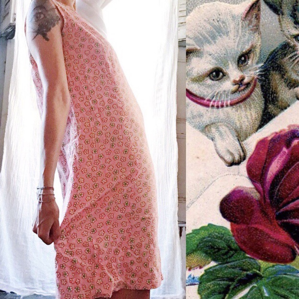 Vintage Floral House Dress